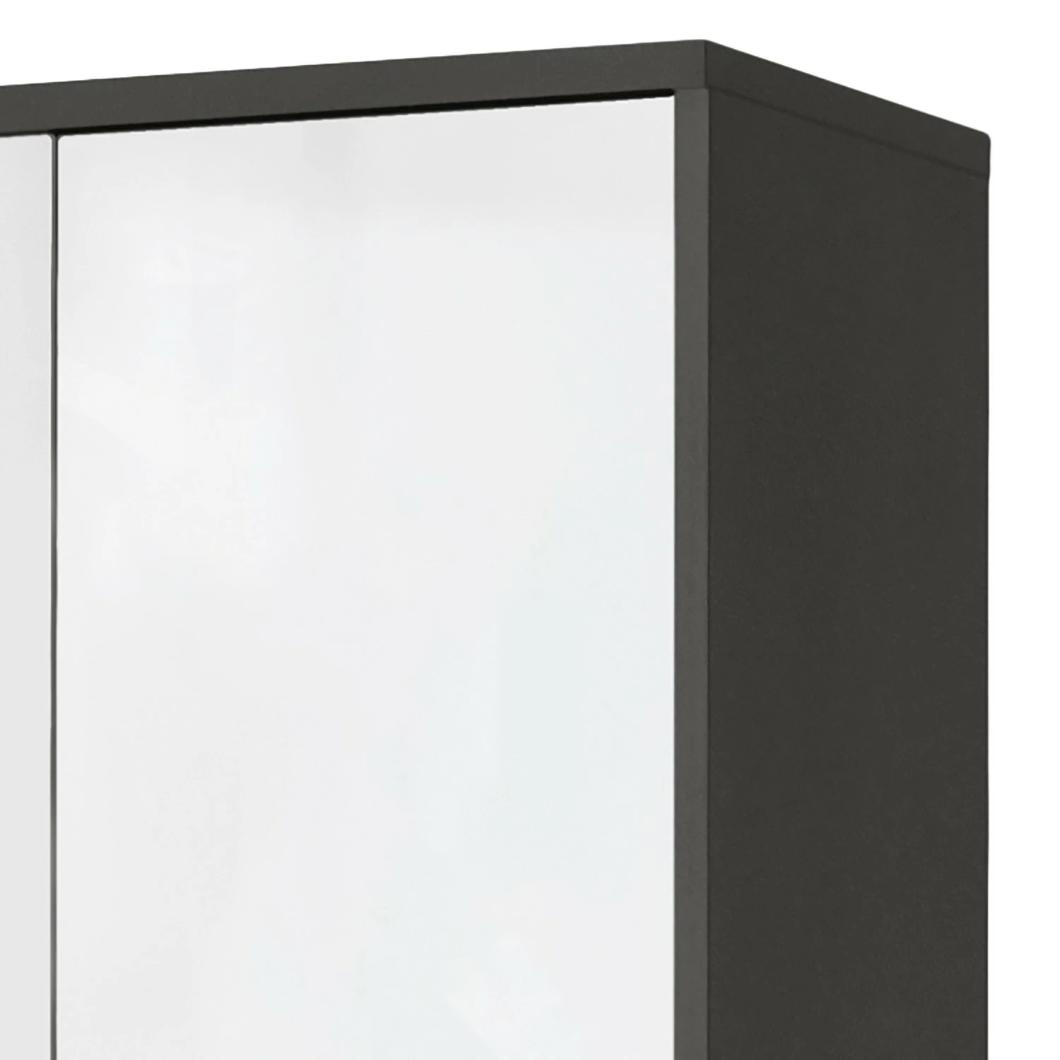 Furnitive Aktenschrank Buzy - Hochglanz Weiß / Anthrazit - Höhe: 182 cm 6 Furnitive Aktenschrank Buzy - Hochglanz Weiß / Anthrazit - Höhe: 182 cm – Bild 4