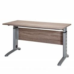 Furnitive Schreibtisch Arcon - Metall - Trüffeleiche Dekor