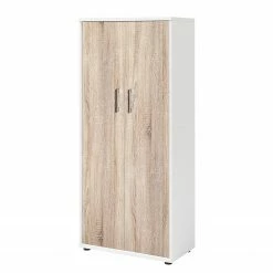 Furnitive Aktenschrank Lezan I - Eiche Sonoma Dekor / Weiß
