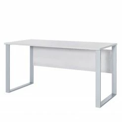 Furnitive Schreibtisch Buzy - Metall - Hellgrau