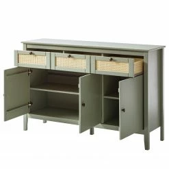 Maison Belfort Sideboard Belleria - Kiefer massiv / Wiener Geflecht - Hellolivgrün -Möbel Verkäufe 2024 1000193120 200930 16091200004 DETAILS P000000001000193120