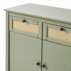 Maison Belfort Sideboard Belleria - Kiefer massiv / Wiener Geflecht - Hellolivgrün -Möbel Verkäufe 2024 1000193120 200930 16091400005 DETAILS P000000001000193120