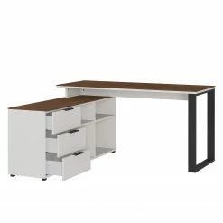 Germania Büroset Ancona I (2-teilig) - Metall - Kaschmir / Nussbaum Dekor -Möbel Verkäufe 2024 1000197004 191203 06450000092 DETAILS P000000001000197004