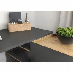 Germania Büroset Austin (2-teilig) - Graphit / Navarra Eiche Dekor -Möbel Verkäufe 2024 1000197005 191203 06450000106 DETAILS P000000001000197005