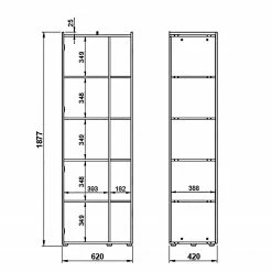 Germania Büroset Austin (2-teilig) - Graphit / Navarra Eiche Dekor -Möbel Verkäufe 2024 1000197005 191203 06450000110 SKETCH DETAILS P000000001000197005 sketch