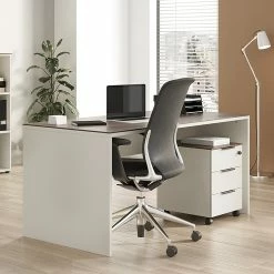 Germania Büroset Ancona II (2-teilig) - Metall - Kaschmir / Nussbaum Dekor