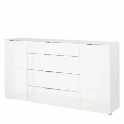 Maja Möbel Sideboard Trend I - Glas - Weiß