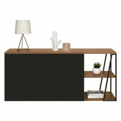Temahome Sideboard Albi - Echtholzfurnier - Walnuss / Schwarz -Möbel Verkäufe 2024 1000198885 191209 09464800225 DETAILS P000000001000198885