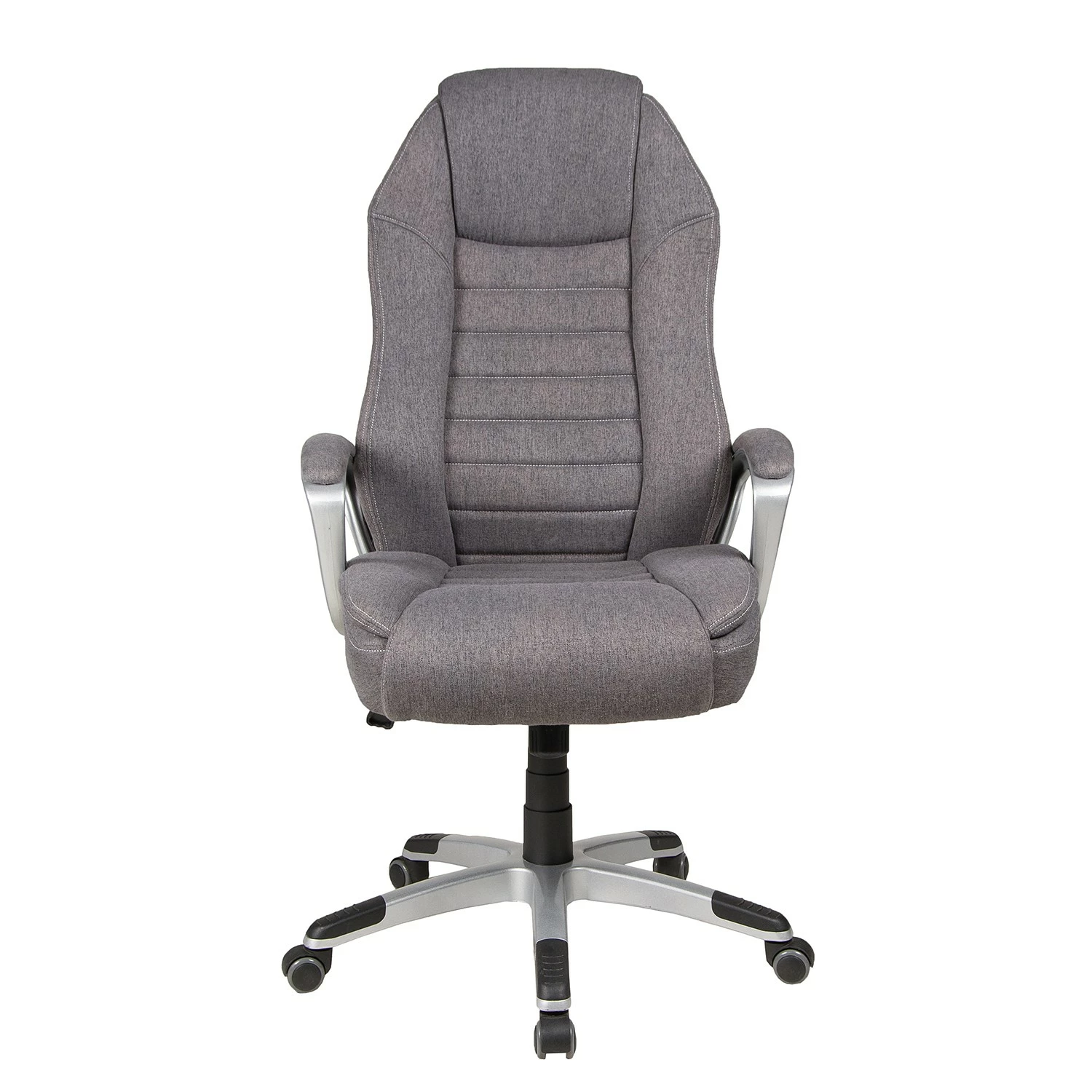 Duo Collection Bürodrehstuhl Dirk - Webstoff / Nylon - Dunkelgrau / Silber 4 Duo Collection Bürodrehstuhl Dirk - Webstoff / Nylon - Dunkelgrau / Silber – Bild 2