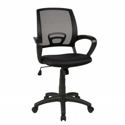 Duo Collection Bürodrehstuhl Tom - Netzstoff / Nylon - Schwarz - Schwarz -Möbel Verkäufe 2024 1000198945 200127 16101900028 DETAILS P000000001000198945