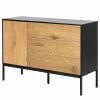 Red Living Sideboard Coogee II - Wildeiche Dekor / Schwarz