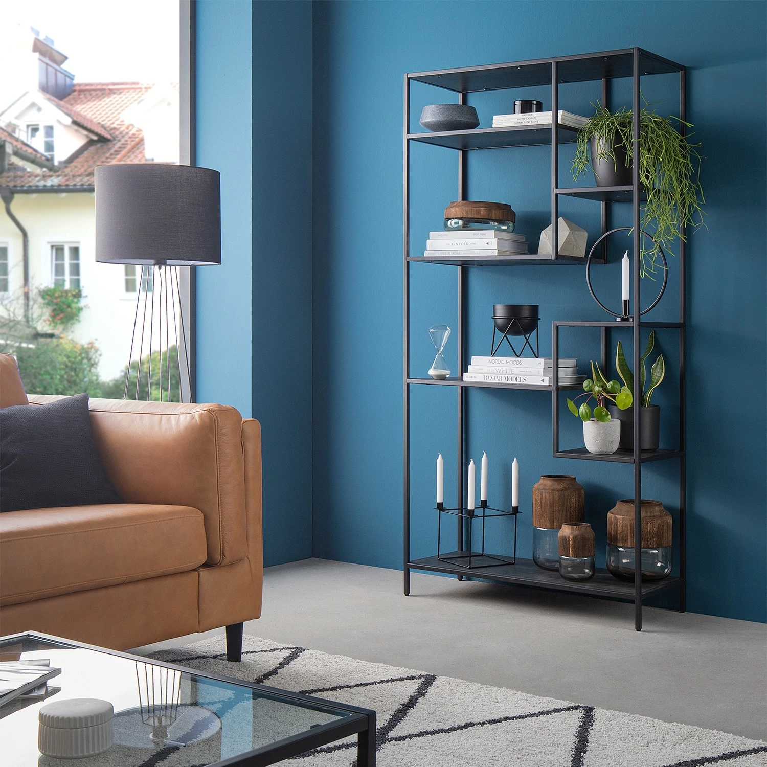 Fredriks Regal Meon IV - Eiche Grau Dekor 4 Fredriks Regal Meon IV - Eiche Grau Dekor – Bild 2