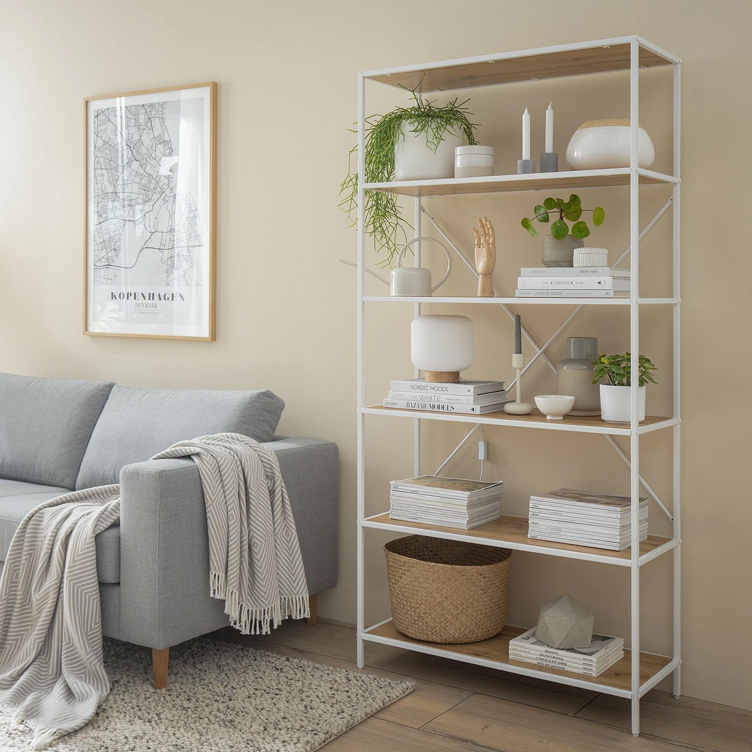 Fredriks Regal Meon II - Eiche Dekor 4 Fredriks Regal Meon II - Eiche Dekor – Bild 2