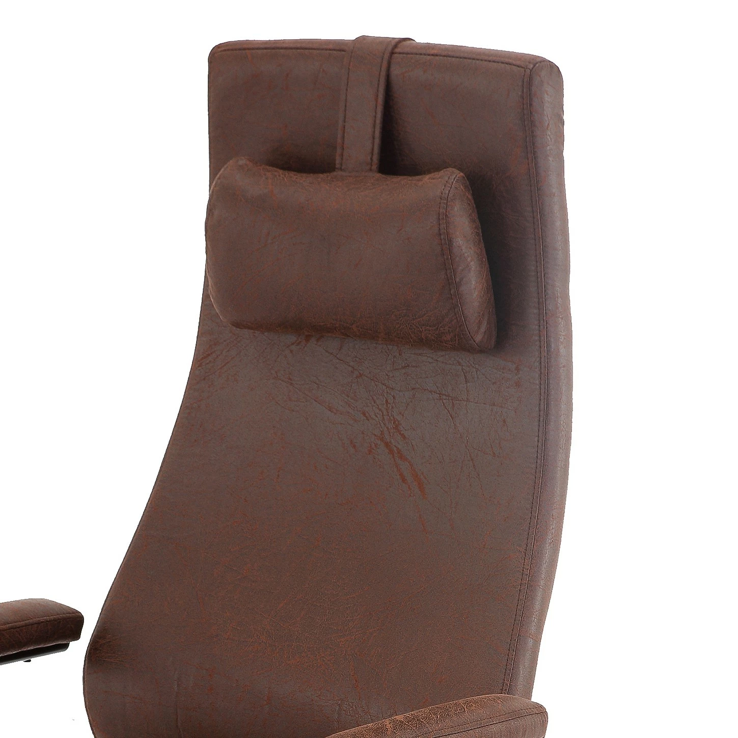 Ars manufacti Bürostuhl Byram - Microfaser / Metall - Vintage Braun / Matt Schwarz 4 Ars manufacti Bürostuhl Byram - Microfaser / Metall - Vintage Braun / Matt Schwarz – Bild 2