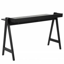 Norrwood Schreibtisch Mims - Gummibaum massiv - Eiche Schwarz / Schwarz -Möbel Verkäufe 2024 1000202041 220209 12152100061 DETAILS P000000001000202041