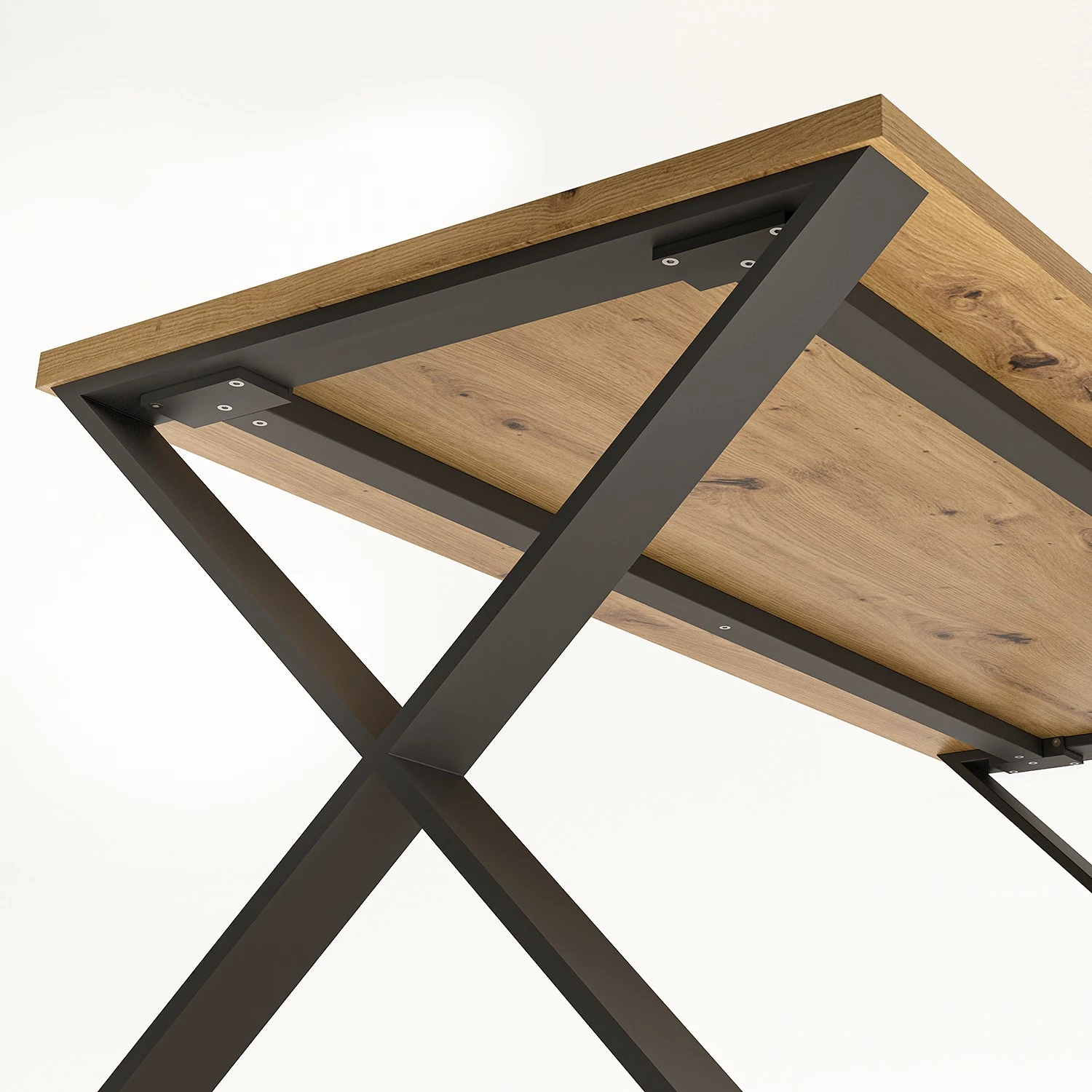 Norrwood Esstisch Bostic - Artisaneiche Dekor / Anthrazit 5 Norrwood Esstisch Bostic - Artisaneiche Dekor / Anthrazit – Bild 3