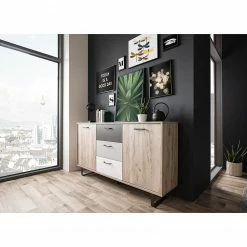 Norrwood Sideboard Brookton - Mehrfarbig / Eiche Dekor -Möbel Verkäufe 2024 1000202465 200124 09543800216 MOOD DETAILS P000000001000202465 mood