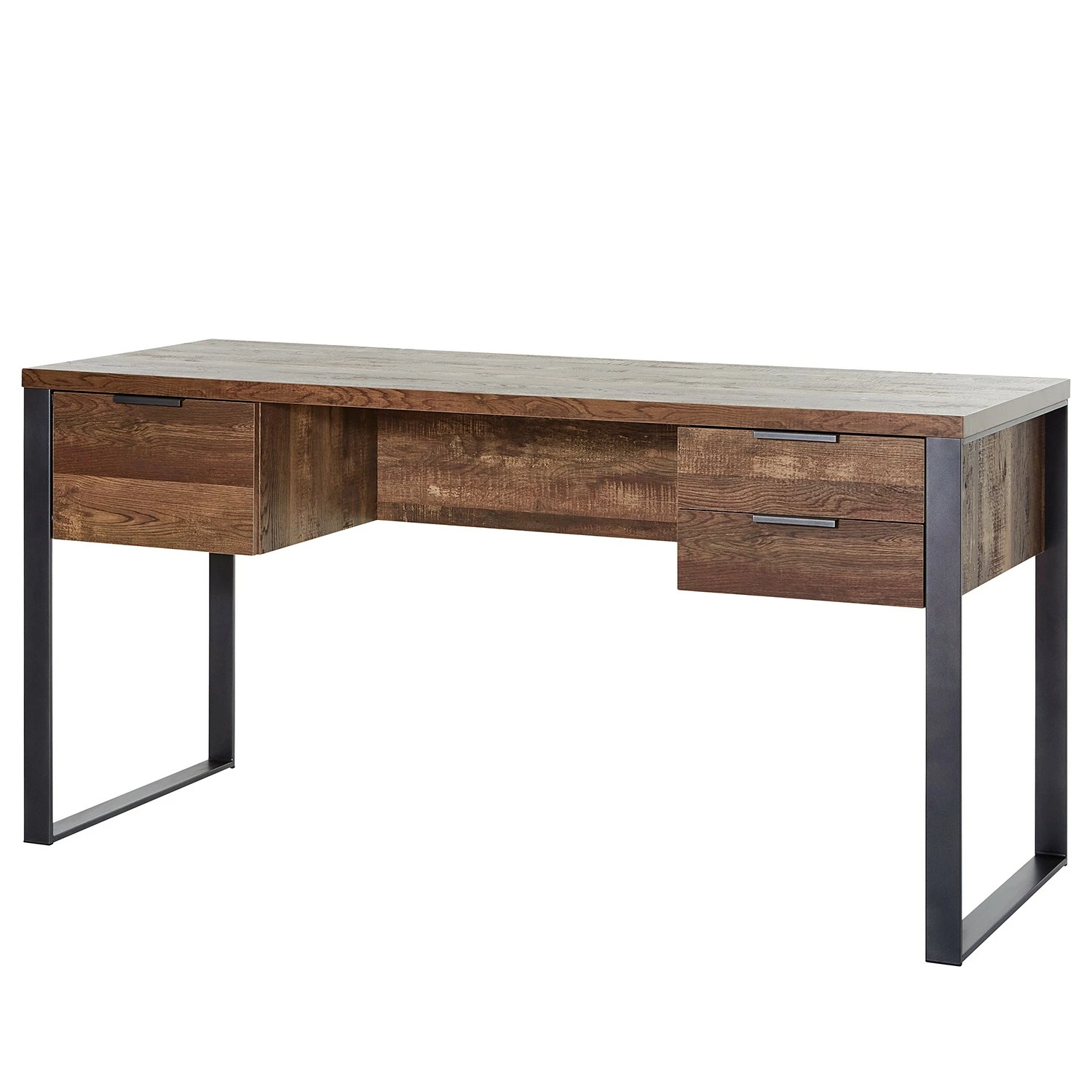 Jahnke Schreibtisch Loop - Stahl - Anthrazit - Vintage Eiche Dekor 3 Jahnke Schreibtisch Loop - Stahl - Anthrazit - Vintage Eiche Dekor