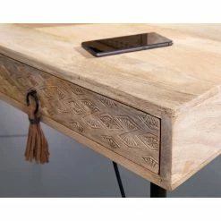 Ars manufacti Schreibtisch Luka - Mango massiv / Metall - Mango / Schwarz -Möbel Verkäufe 2024 1000205499 220316 030 DETAILS P000000001000205499