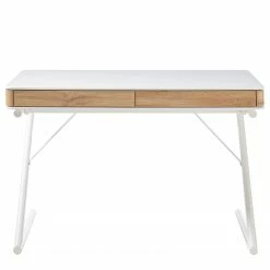 Furnitive Schreibtisch Tarvin II - Matt Weiß / Eiche Dekor -Möbel Verkäufe 2024 1000205566 200324 06093800024 DETAILS P000000001000205566