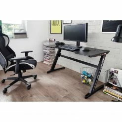 Furnitive Gaming Tisch mcRacing Basic 5 - (mit LED Beleuchtung) - Stahl - Carbon Dekor / Schwarz -Möbel Verkäufe 2024 1000205571 200324 06100800061 MOOD DETAILS P000000001000205571 mood