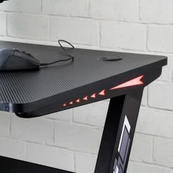 Furnitive Gaming Tisch mcRacing Basic 5 - (mit LED Beleuchtung) - Stahl - Carbon Dekor / Schwarz -Möbel Verkäufe 2024 1000205571 200324 06101400068 DETAILS P000000001000205571