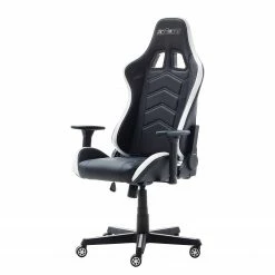 Furnitive LED Gaming Chair MC Racing - Kunstleder / Kunststoff - Schwarz / Weiß