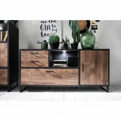 Red Living Sideboard Hixson - Eiche Barrique Dekor / Schwarz -Möbel Verkäufe 2024 1000209055 200402 14345000052 MOOD DETAILS P000000001000209055 mood
