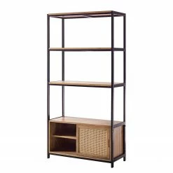 Ars manufacti Regal Vina - Mango massiv / Metall - Mango / Schwarz -Möbel Verkäufe 2024 1000210698 200408 14302300025 DETAILS P000000001000210698