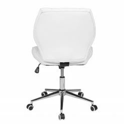 Duo Collection Bürodrehstuhl Jolina - Kunstleder / Metall - Weiß / Chrom -Möbel Verkäufe 2024 1000210734 200407 11052200034 DETAILS P000000001000210734