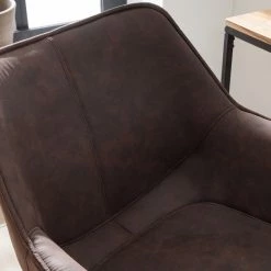 Ars manufacti Bürostuhl Nurmes - Microfaser / Kunststoff - Vintage Braun / Schwarz -Möbel Verkäufe 2024 1000210875 210125 15204700004 DETAILS P000000001000210875