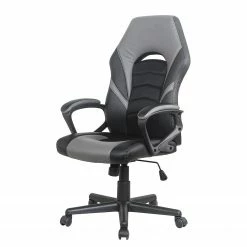 Furnitive Gaming Chair Monaca - Kunstleder - Schwarz / Dunkelgrau