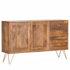 Naturoo Sideboard Nyack - Mango massiv / Wiener Geflecht - Mango / Gold -Möbel Verkäufe 2024 1000211454 200504 13494500197 DETAILS P000000001000211454