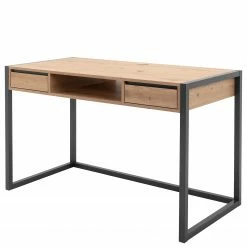 Red Living Schreibtisch Denville - Artisaneiche Dekor / Anthrazit