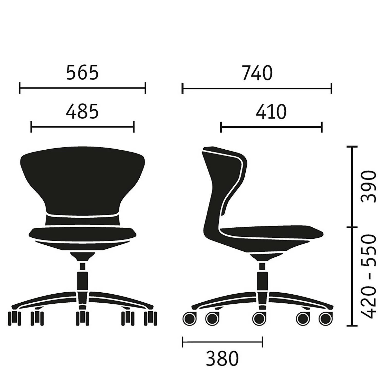 Sedus Bürostuhl turn around II - Grau 7 Sedus Bürostuhl turn around II - Grau – Bild 5