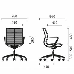 Sedus Bürostuhl se:joy I - Orange -Möbel Verkäufe 2024 1000212424 200507 14155000193 SKETCH DETAILS P000000001000212424 sketch