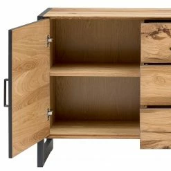 Naturoo Sideboard Ironwood I - Echtholzfurnier / Metall - Alteiche / Grau -Möbel Verkäufe 2024 1000213242 200512 14005800056 DETAILS P000000001000213242