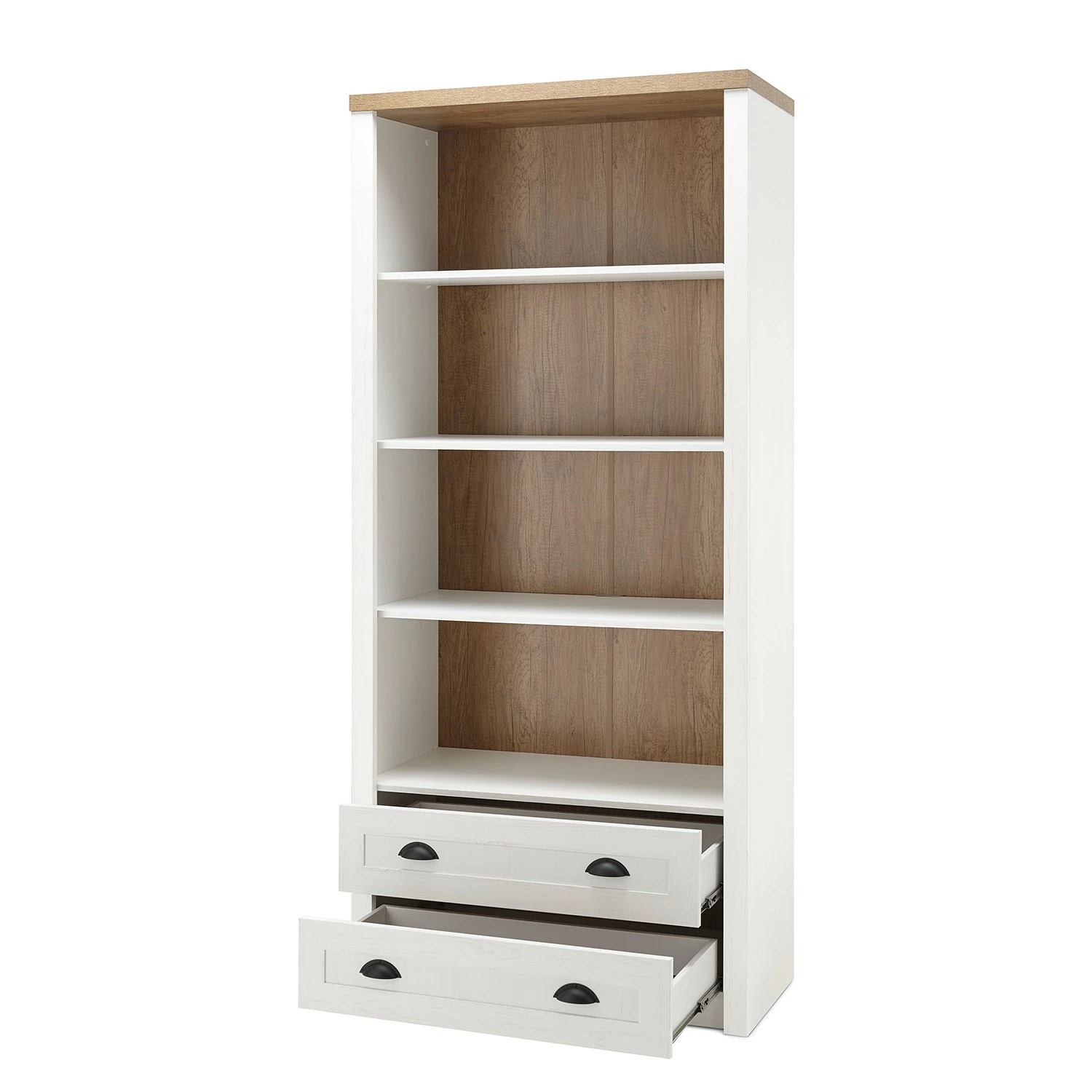 Norrwood Regal Proville III - Eiche Weiß Dekor / Eiche Dekor 7 Norrwood Regal Proville III - Eiche Weiß Dekor / Eiche Dekor – Bild 5