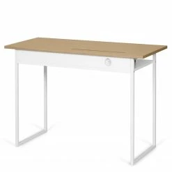 Temahome Schreibtisch Bristol - Eiche teilmassiv / Metall - Eiche / Weiß -Möbel Verkäufe 2024 1000214020 200527 06045400049 DETAILS P000000001000214020