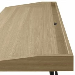 Temahome Schreibtisch Ply I - Eiche teilmassiv / Metall - Eiche Hell / Schwarz -Möbel Verkäufe 2024 1000214023 200527 06052000079 DETAILS P000000001000214023