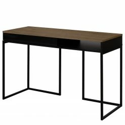 Temahome Schreibtisch City - Nussbaum / Schwarz