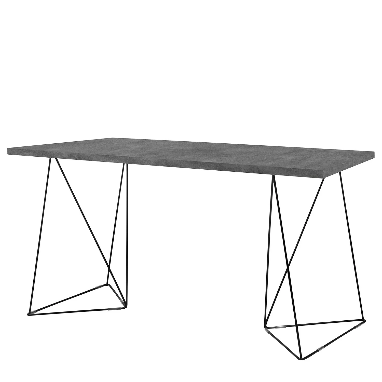 Temahome Schreibtisch Hueva I - Beton Dekor / Schwarz 3 Temahome Schreibtisch Hueva I - Beton Dekor / Schwarz