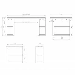 Temahome Schreibtisch Markle - Matt Weiß - Breite: 180 cm 15 Temahome Schreibtisch Markle - Matt Weiß - Breite: 180 cm -Möbel Verkäufe 2024 1000214088 200527 06075500275 SKETCH DETAILS P000000001000214088 sketch