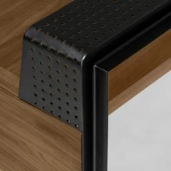 Furnitive Schreibtisch Newlin - Walnuss teilmassiv / Metall - Walnuss / Schwarz -Möbel Verkäufe 2024 1000214317 200609 07301500012 DETAILS P000000001000214317