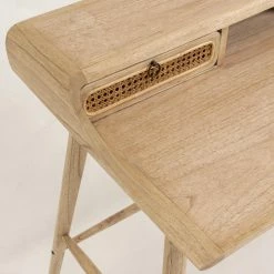 Furnitive Schreibtisch Nobhill - Mindi massiv / Rattan - Mindiholz / Wiener Geflecht -Möbel Verkäufe 2024 1000214325 200609 07305000052 DETAILS P000000001000214325