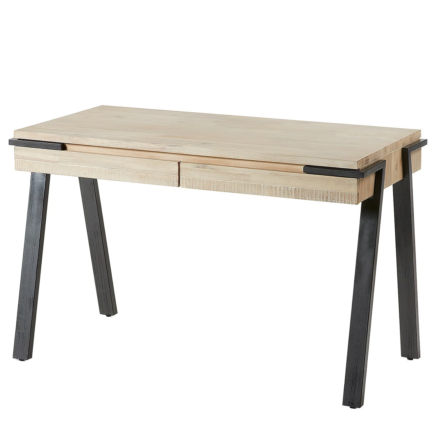 Furnitive Schreibtisch Downey - Akazie massiv / Stahl - Akazie Hell / Vintage Anthrazit 3 Furnitive Schreibtisch Downey - Akazie massiv / Stahl - Akazie Hell / Vintage Anthrazit