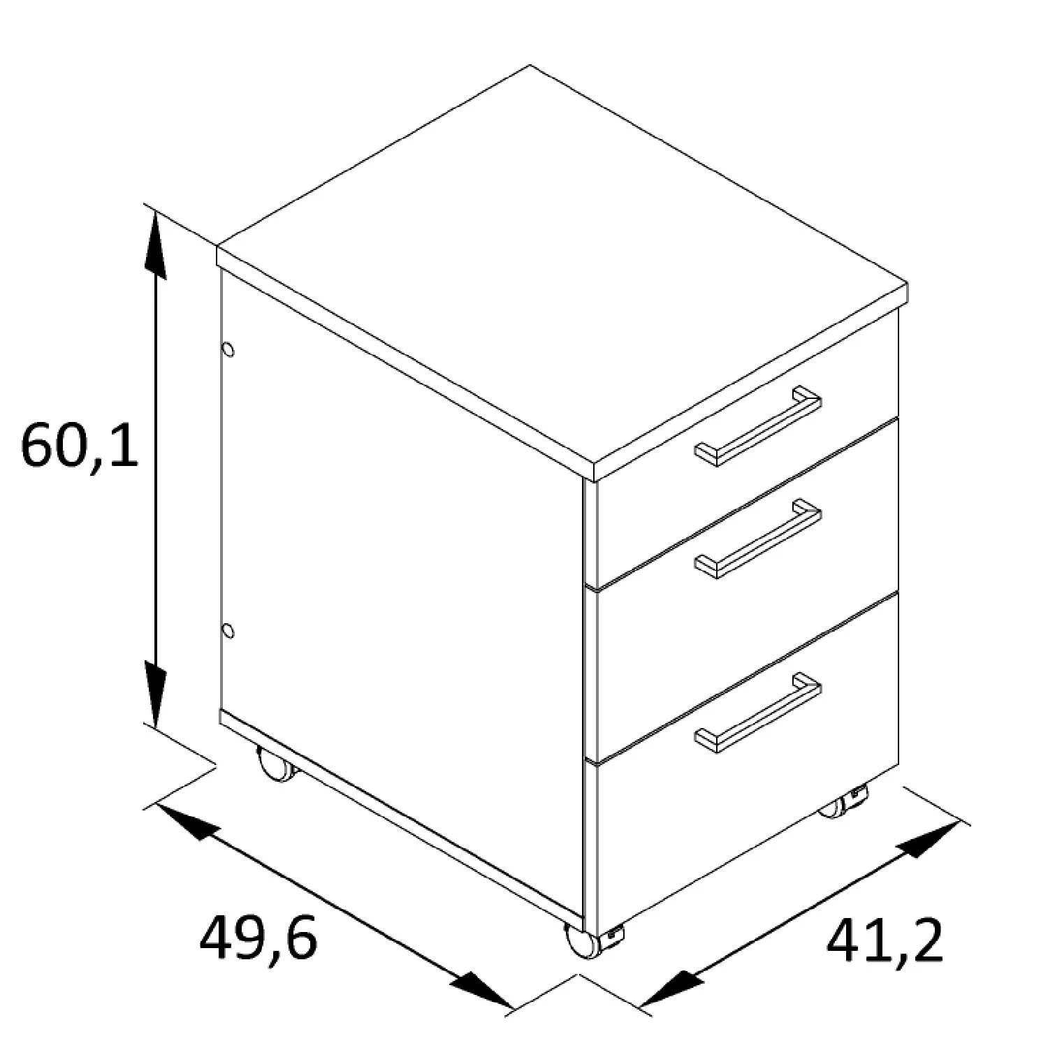 Furnitive Rollcontainer Cookley - Anthrazit 6 Furnitive Rollcontainer Cookley - Anthrazit – Bild 4