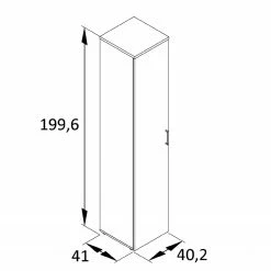 Furnitive Aktenschrank Cookley III - Anthrazit -Möbel Verkäufe 2024 1000214833 200608 06121300058 SKETCH DETAILS P000000001000214833 sketch