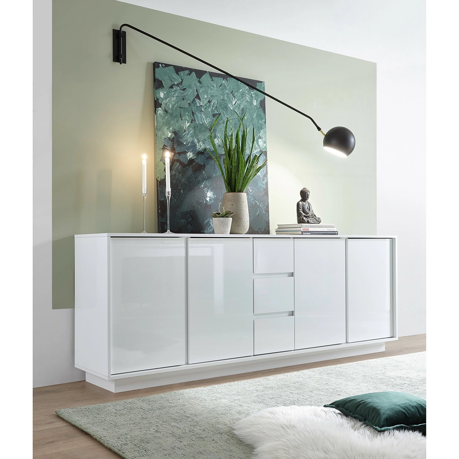 LC Spa Sideboard Ice II - Hochglanz Weiß 4 LC Spa Sideboard Ice II - Hochglanz Weiß – Bild 2