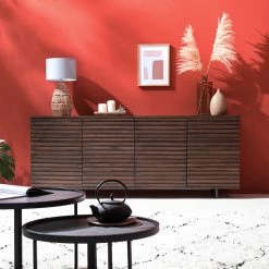 Studio Copenhagen Sideboard Kirley II - Akazie massiv - Akazie Dunkel -Möbel Verkäufe 2024 1000218073 210420 08100700010 MOOD DETAILS P000000001000218073 mood